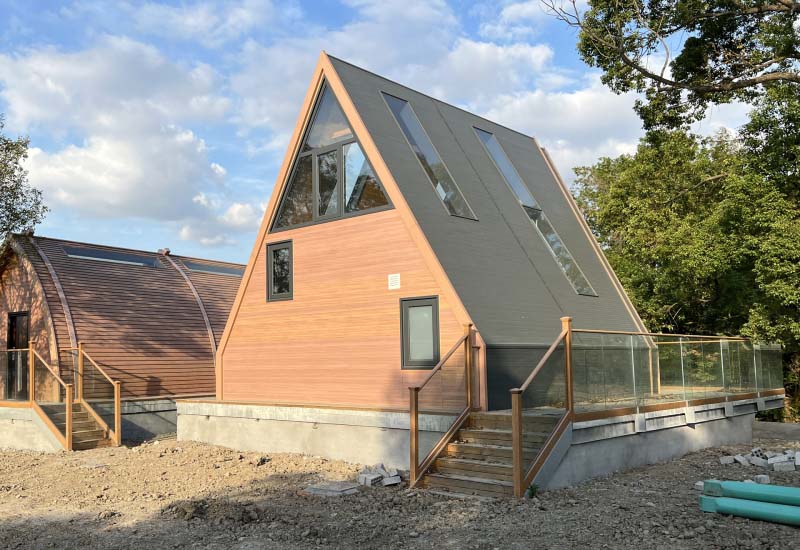 浙江省湖州市南潯5A景區三角木屋